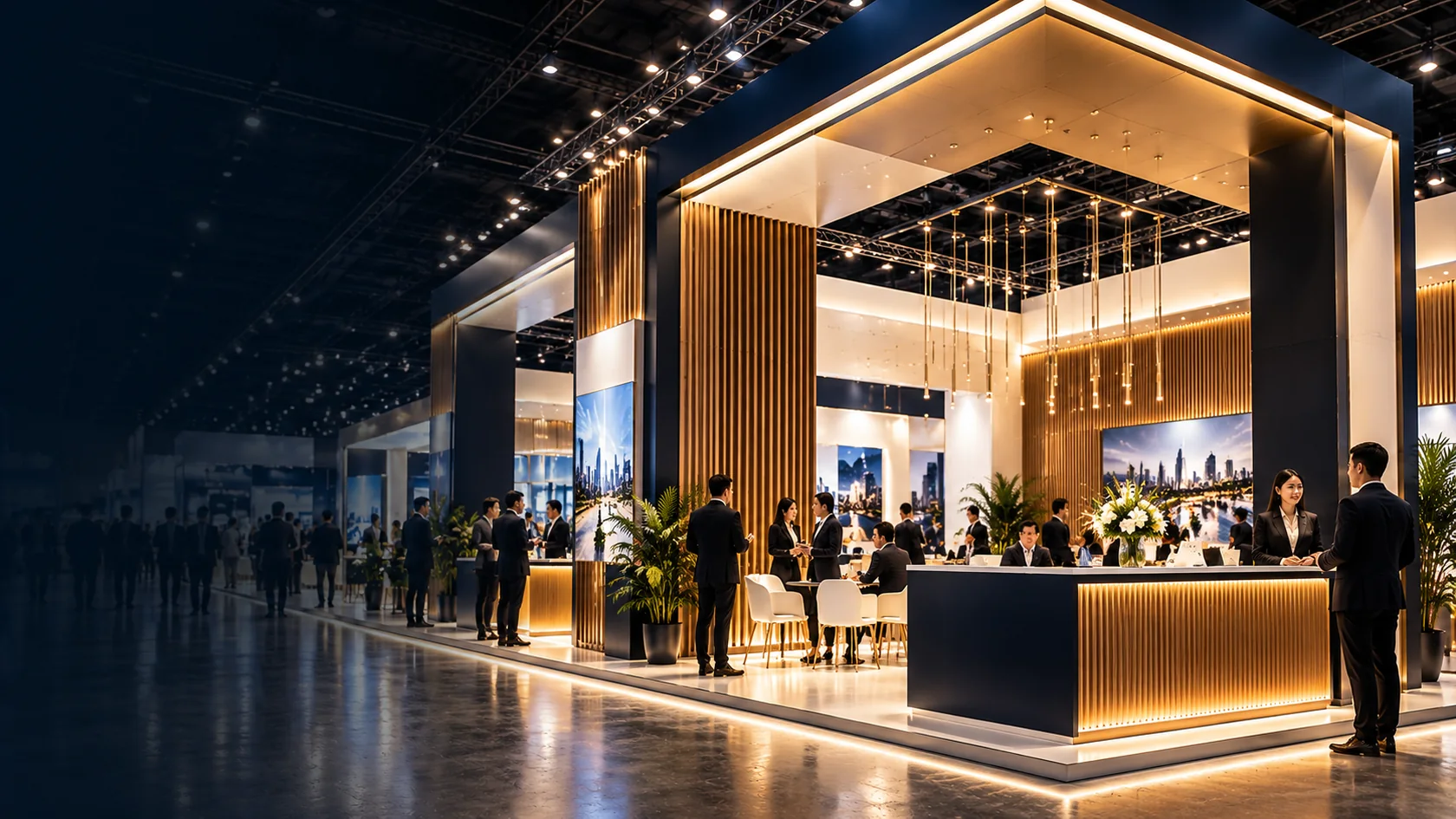Illustrative contemporary exhibition pavilion in Indonesia