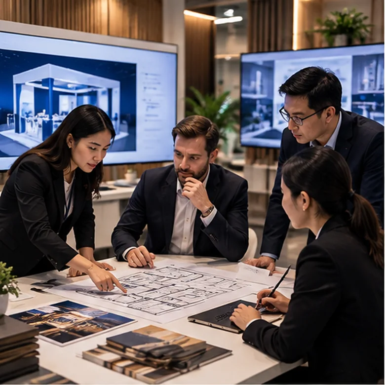Exhibition planning — ILLUSTRATIVE VISUAL