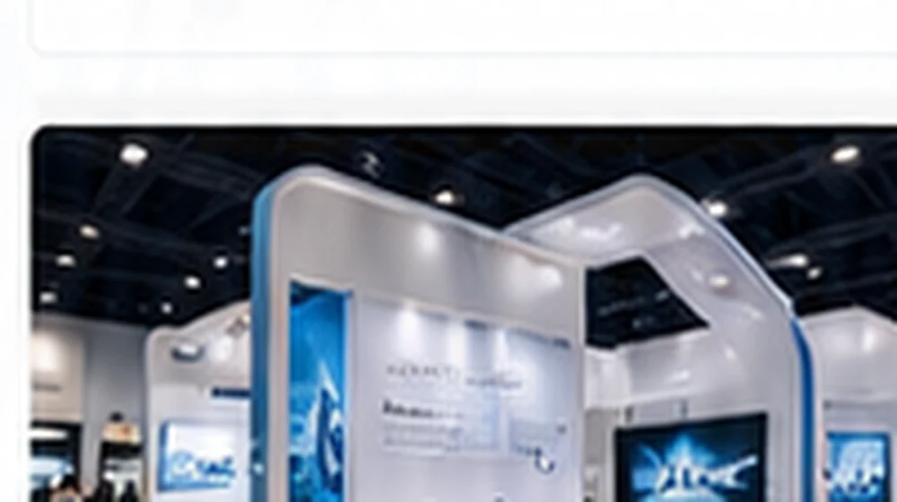 Illustrative LED display, lighting and event equipment at a trade show