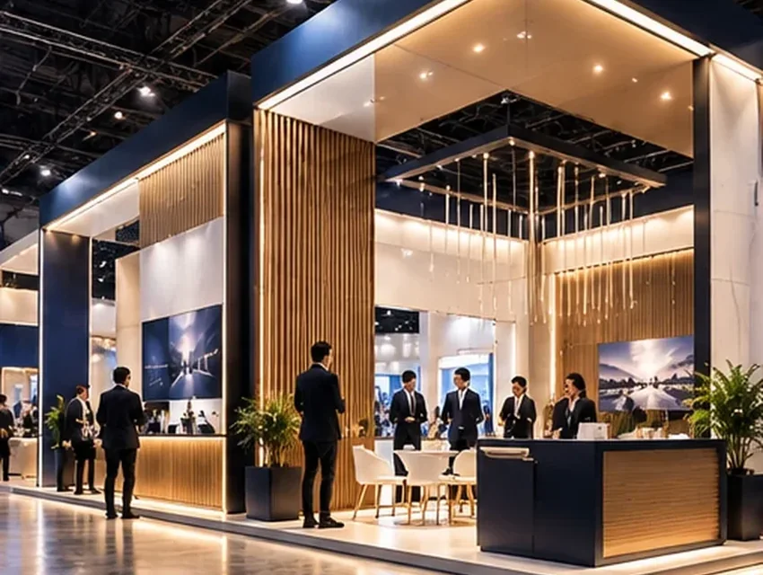 Exhibition booth design and construction — illustrative exhibition service image